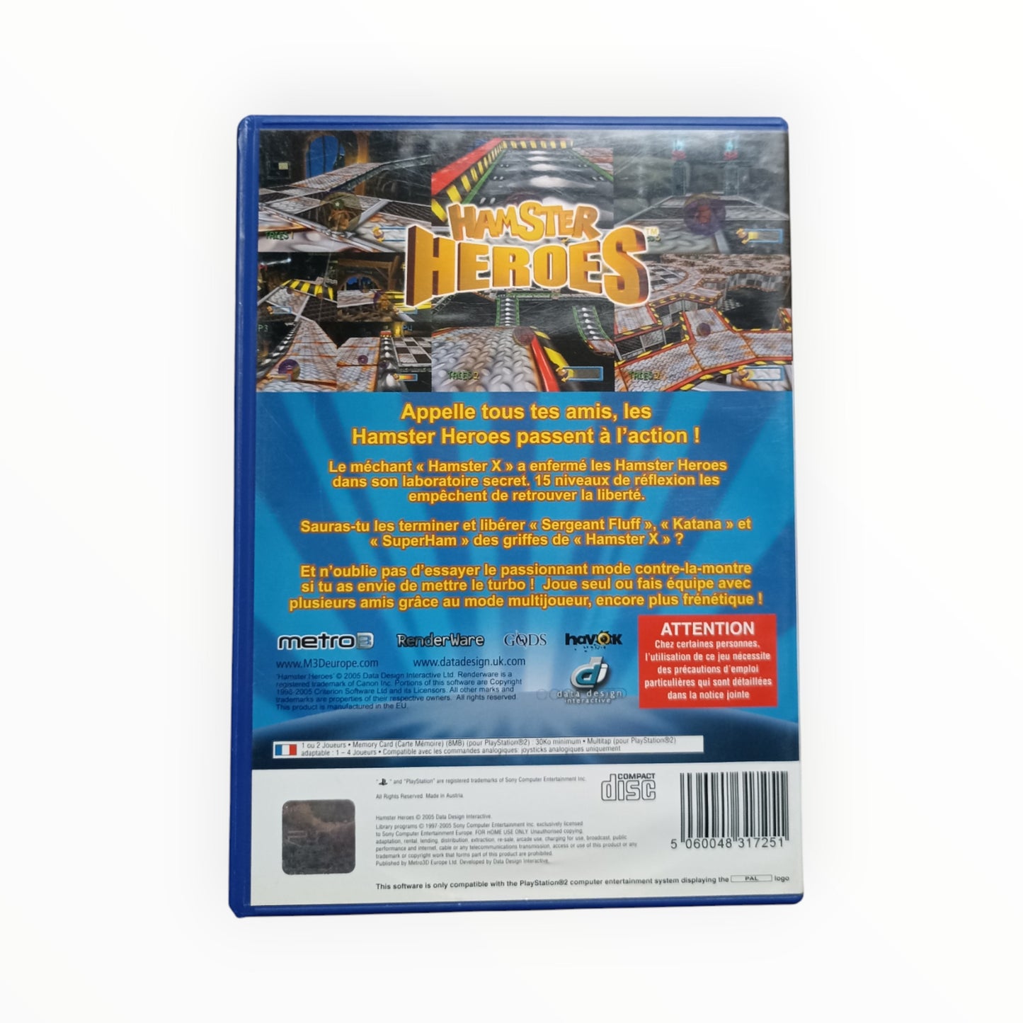 Hamster Heroes playstation 2 (PS2)