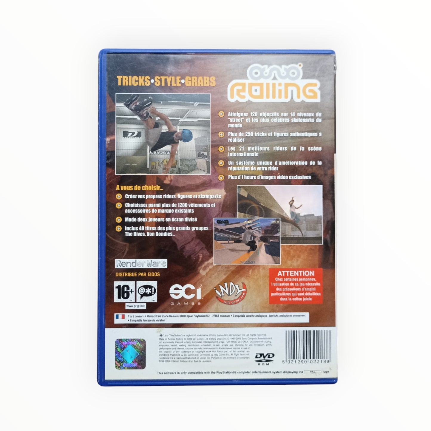 Rolling playstation 2 (PS2)