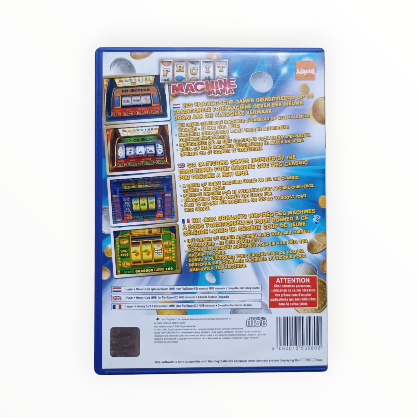 Fruit Machine Mania playstation 2 (PS2)