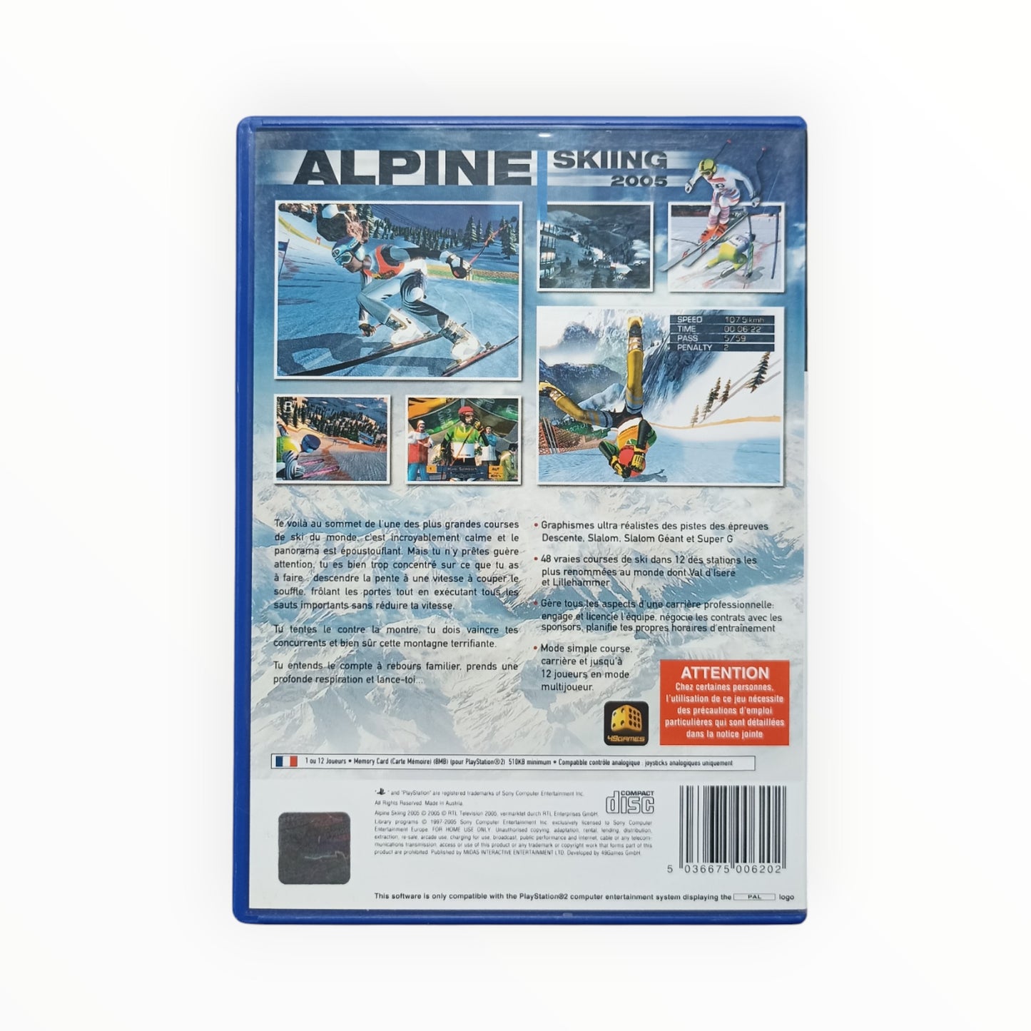 Alpine Skiing 2005 playstation 2 (PS2)