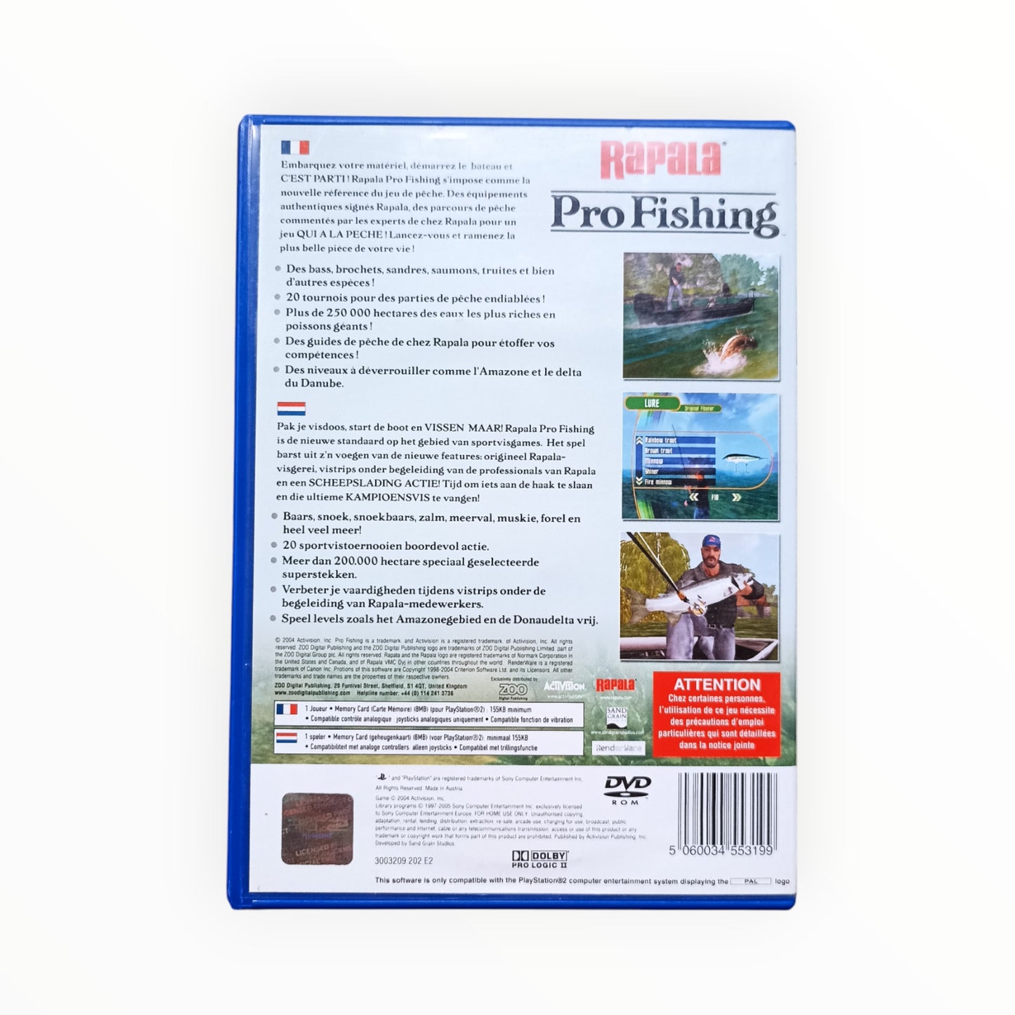 Rapala Pro Fishing playstation 2 (PS2)