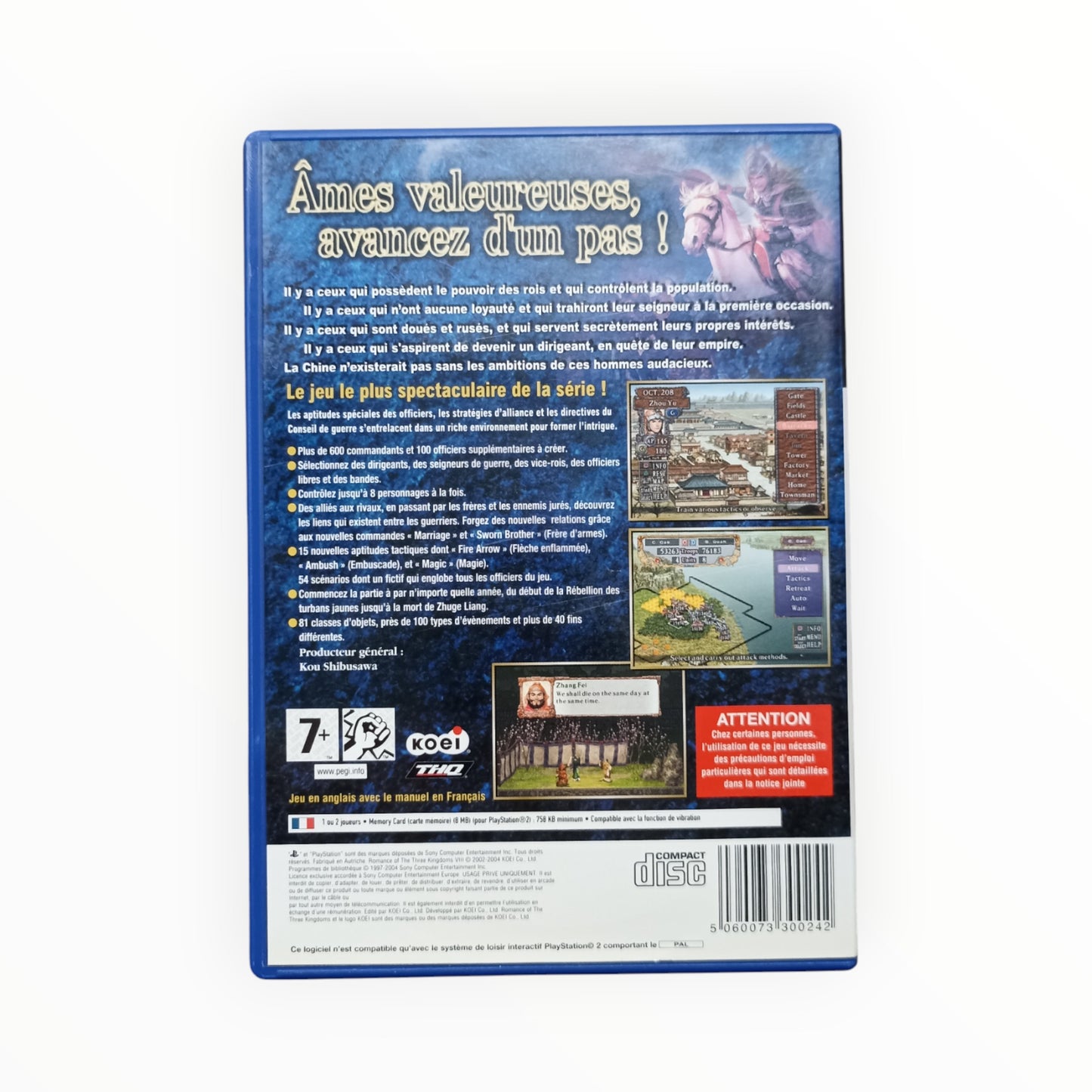 Romance of the Three Kingdoms VIII playstation 2 (PS2)