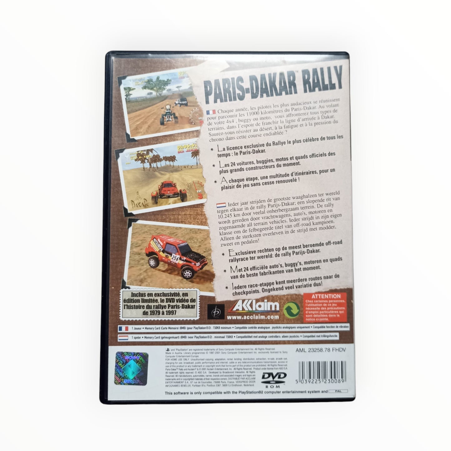 Paris-Dakar Rally playstation 2 (PS2)