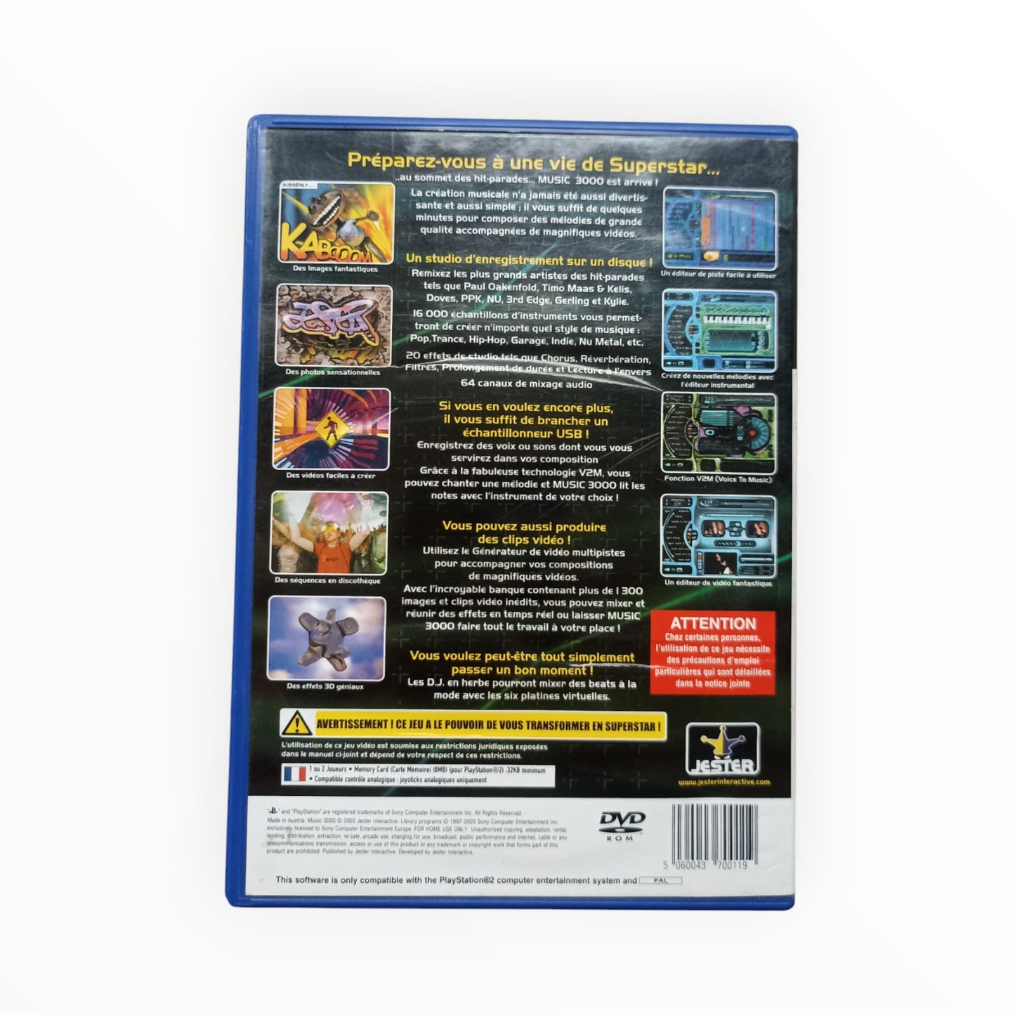 Music 3000 playstation 2 (PS2)