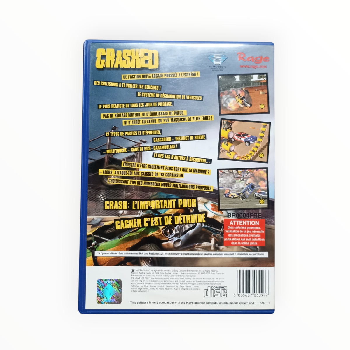 Crashed playstation 2 (PS2)