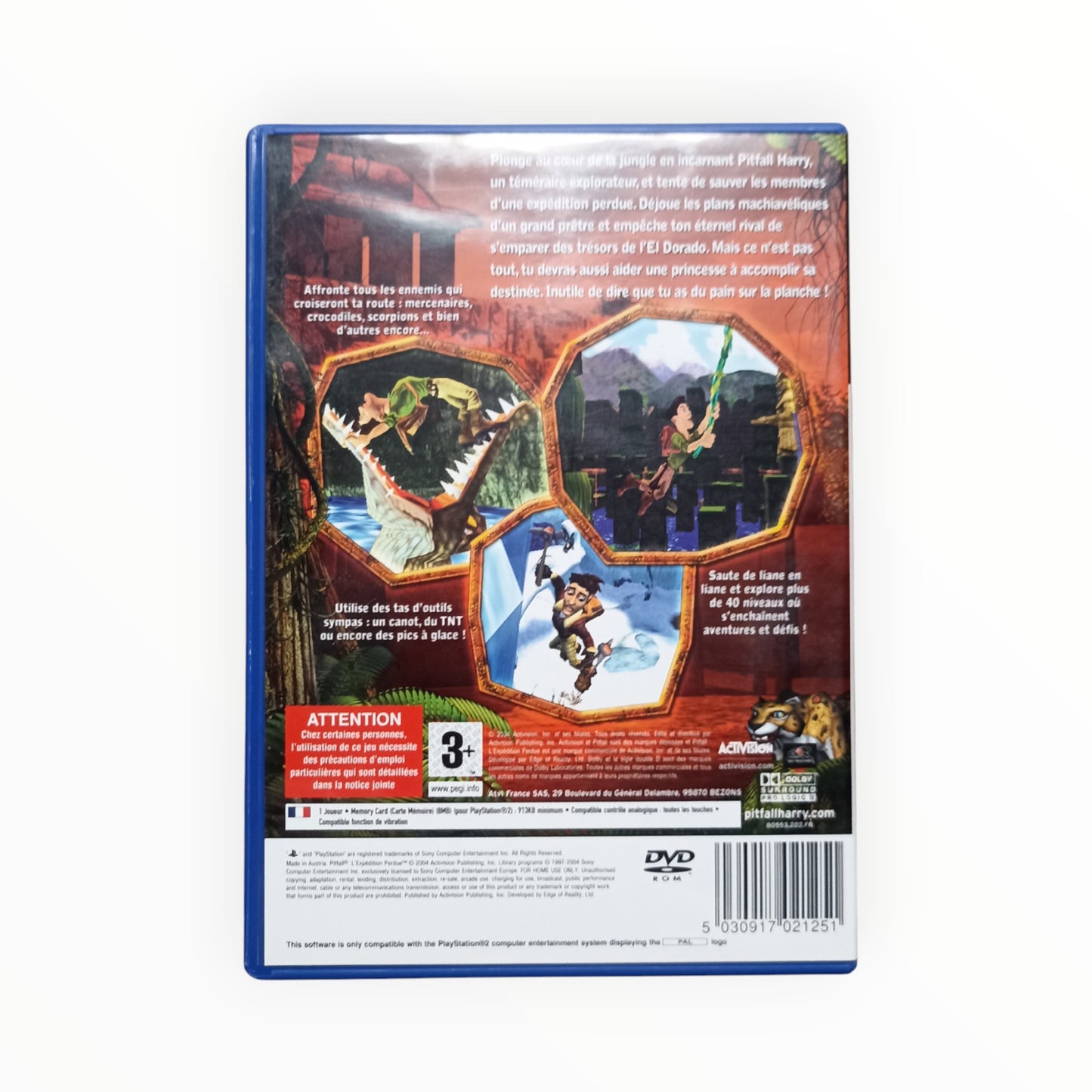 Pitfall L'expédition Perdue playstation 2 (PS2)