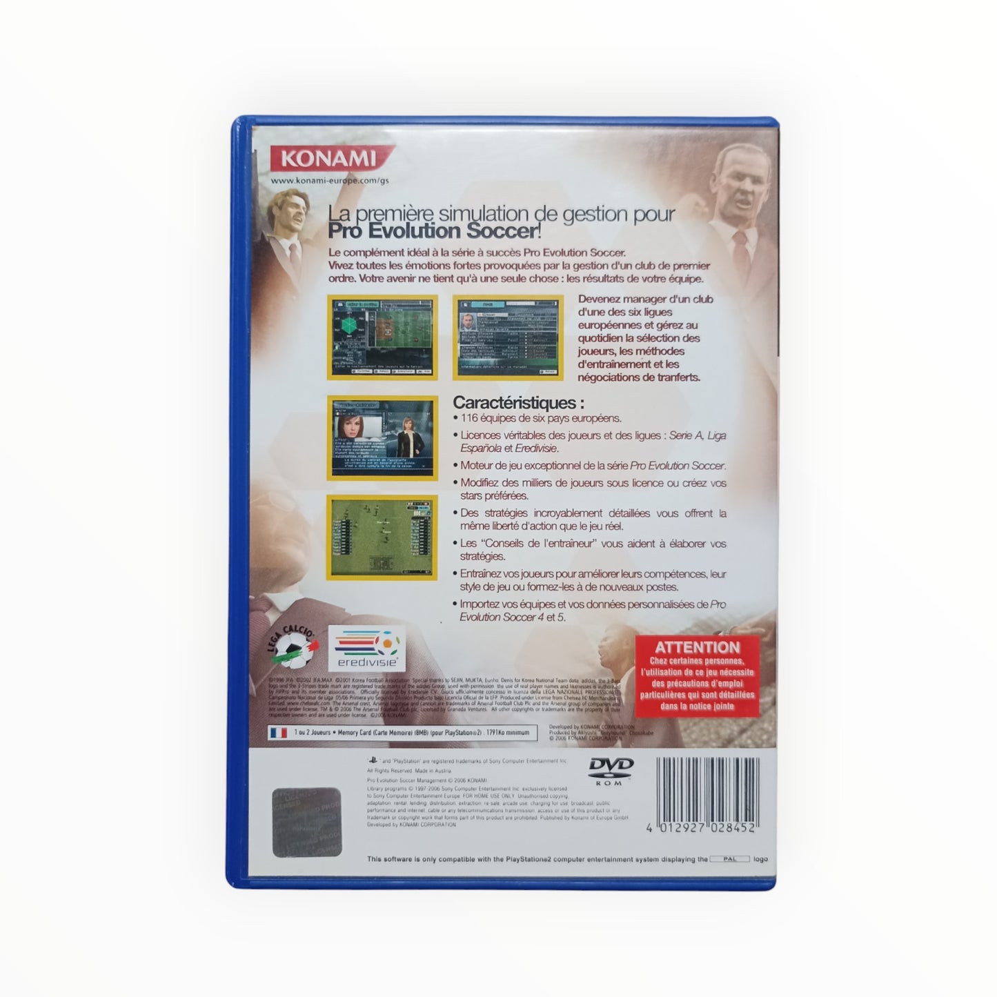 Pro Evolution Soccer Management playstation 2 (PS2)