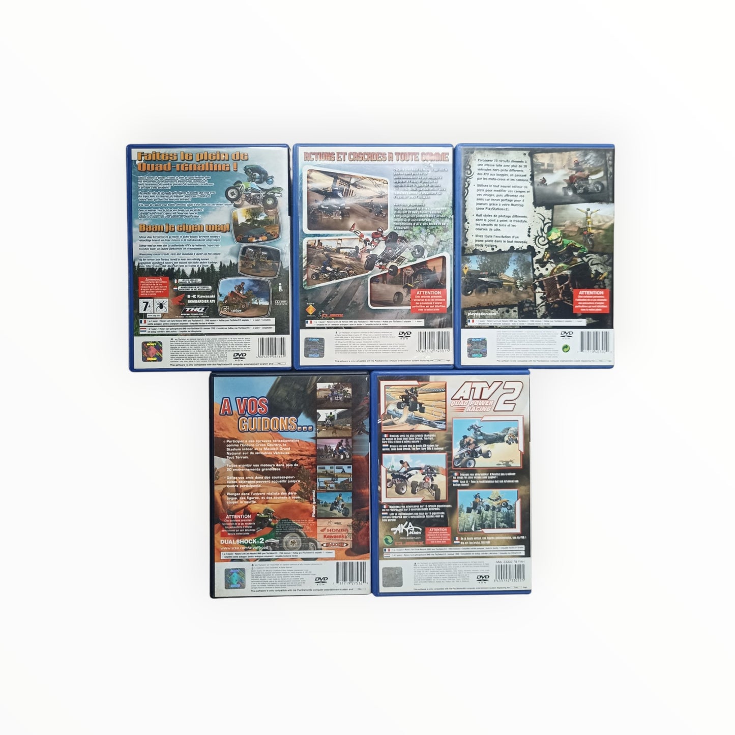 Lot 5 jeux ATV (PS2) playstation 2