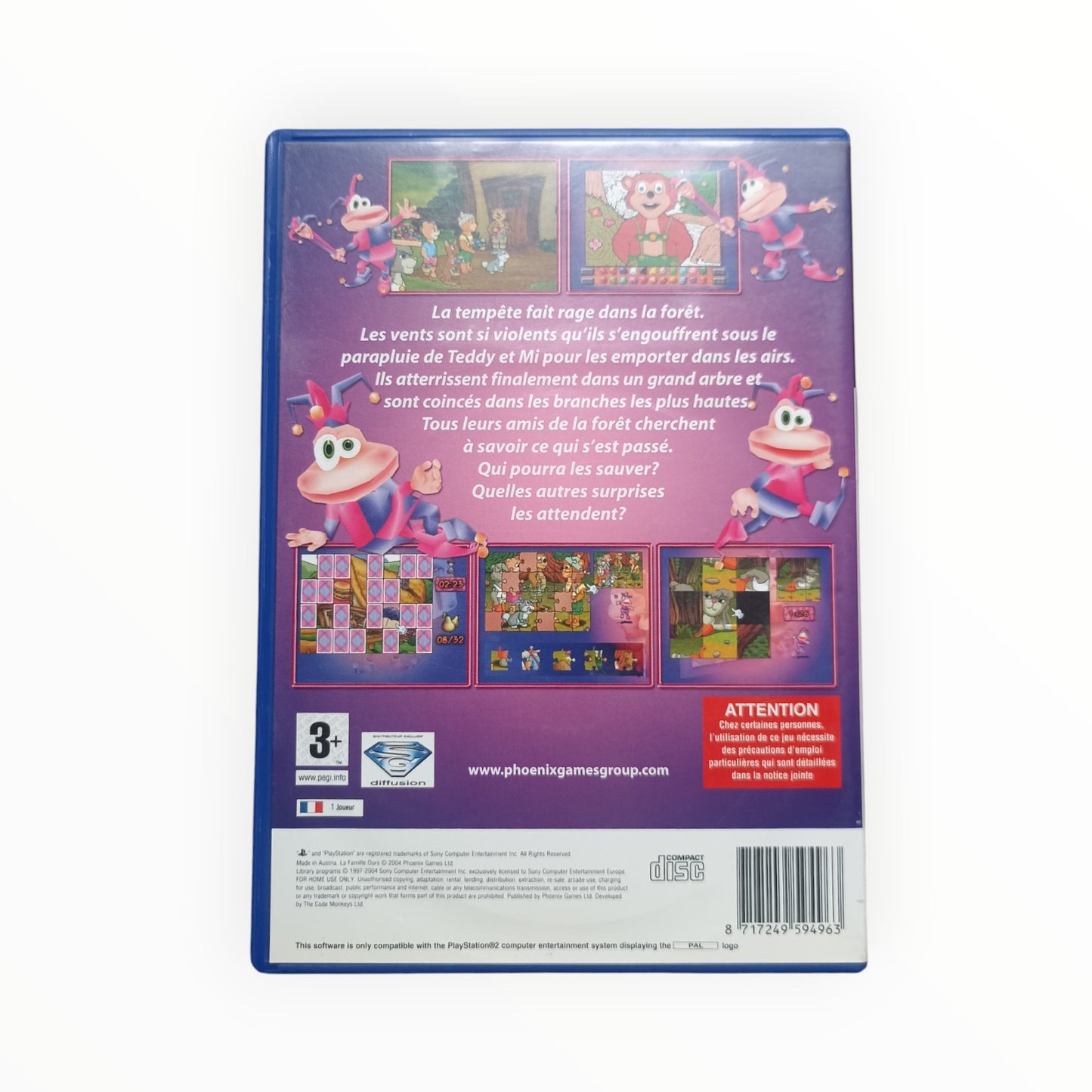 La Famille Ours playstation 2 (PS2)