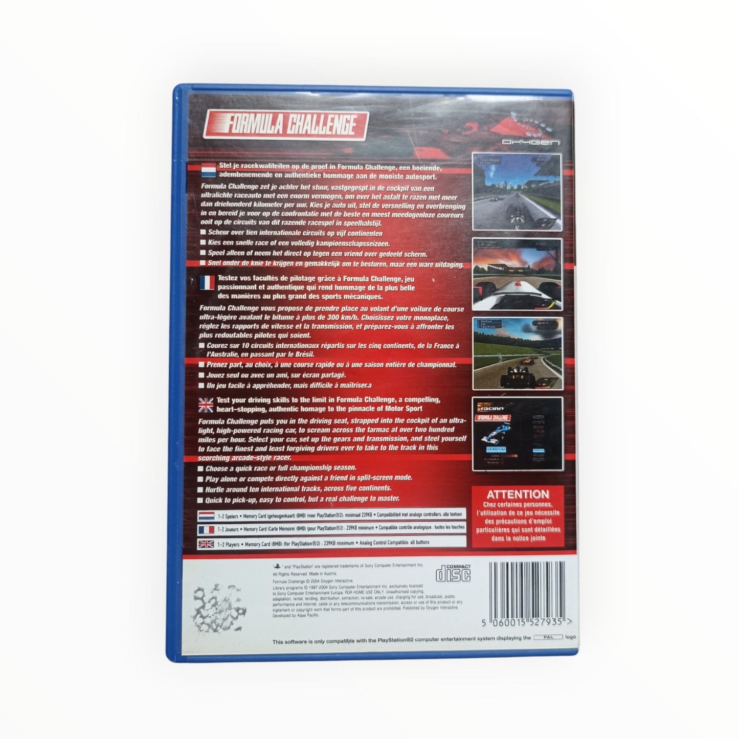 formula challenge playstation 2 (PS2)