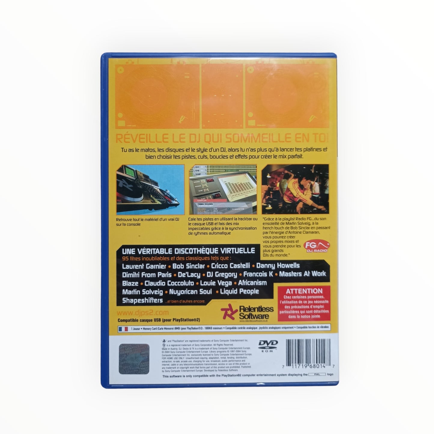 DJ Decks & FX Radio FG playstation 2 (PS2)