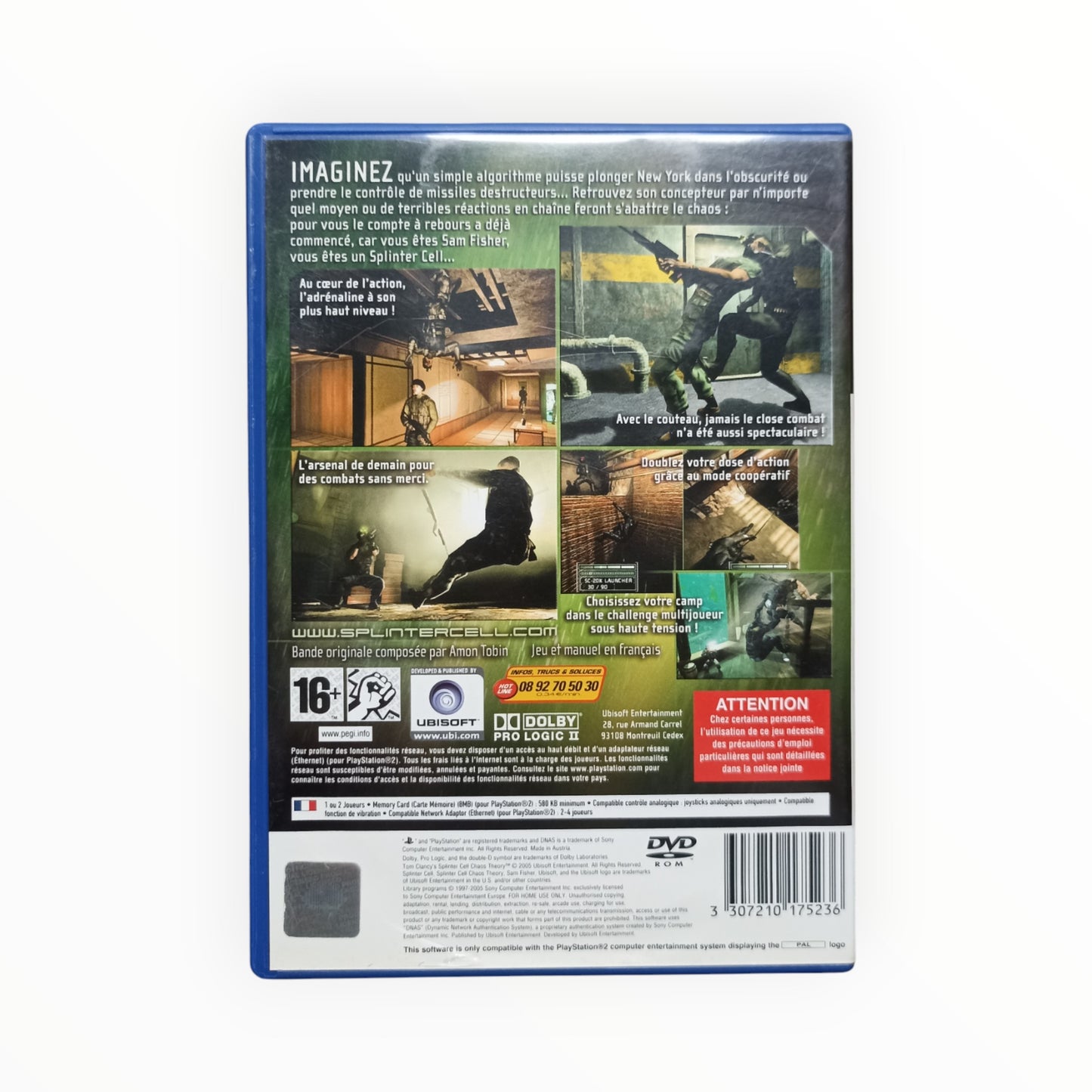 Tom Clancy’s Splinter Cell: Chaos Theory – PlayStation 2 (complet)