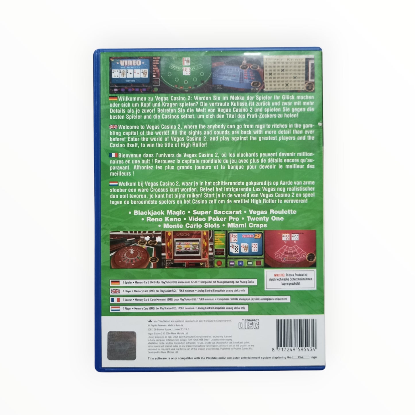 Vegas Casino 2 playstation 2 (PS2)
