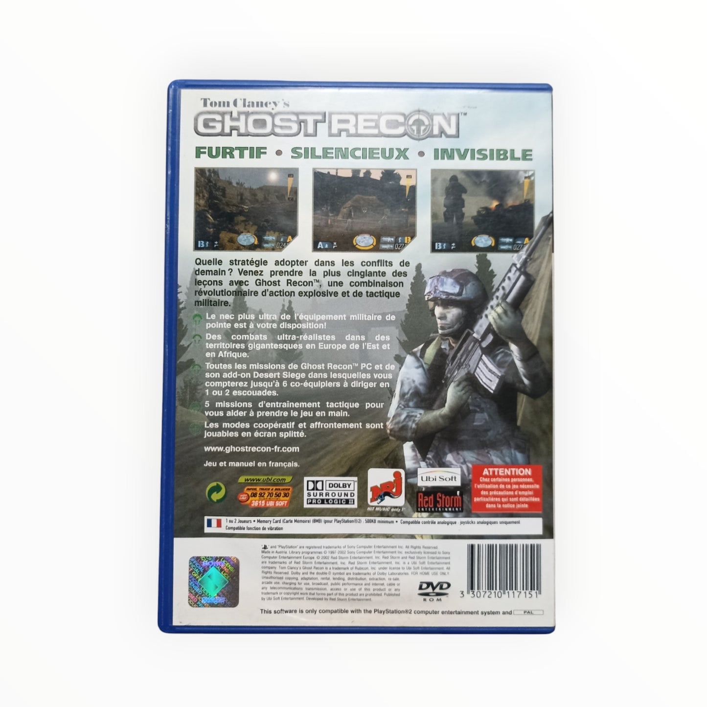 Tom Clancy's Ghost Recon playstation 2 (PS2)