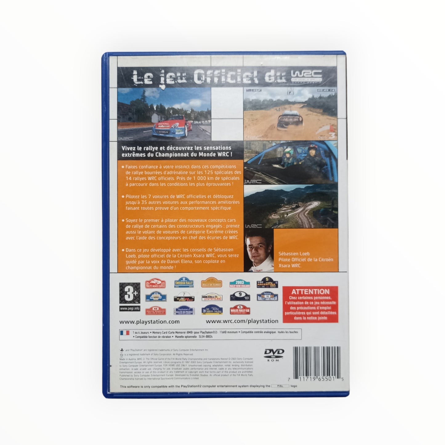 WRC 3 playstation 2 (PS2)