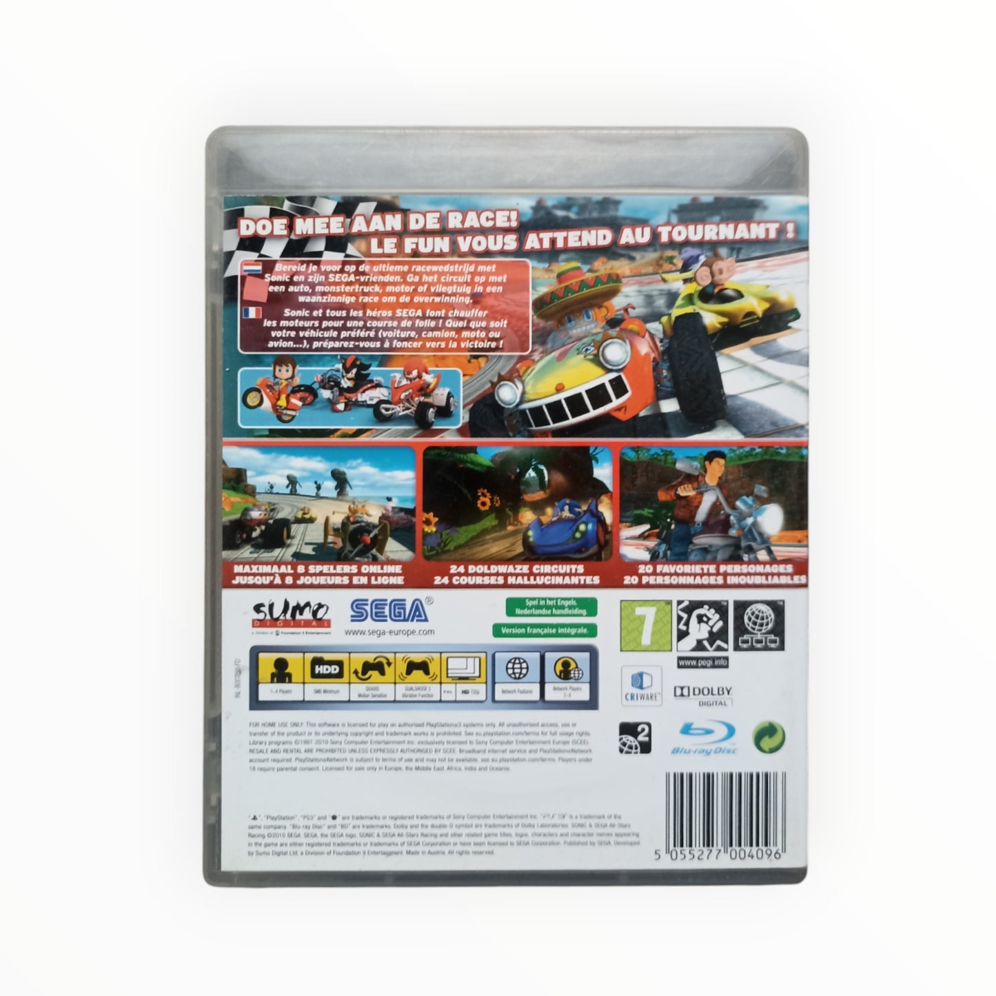 sonic sega all-star racing Playstation 3 (PS3)