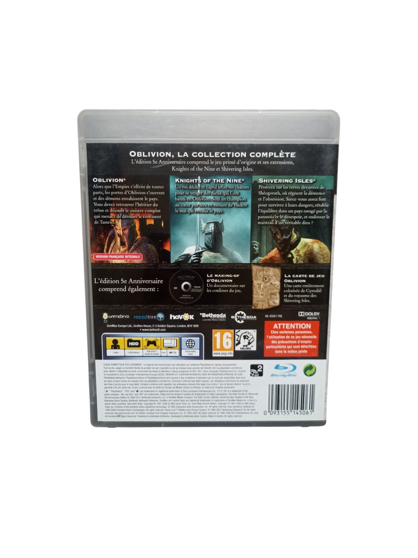 Elder Scrolls IV Oblivion Playstation 3 (PS3)