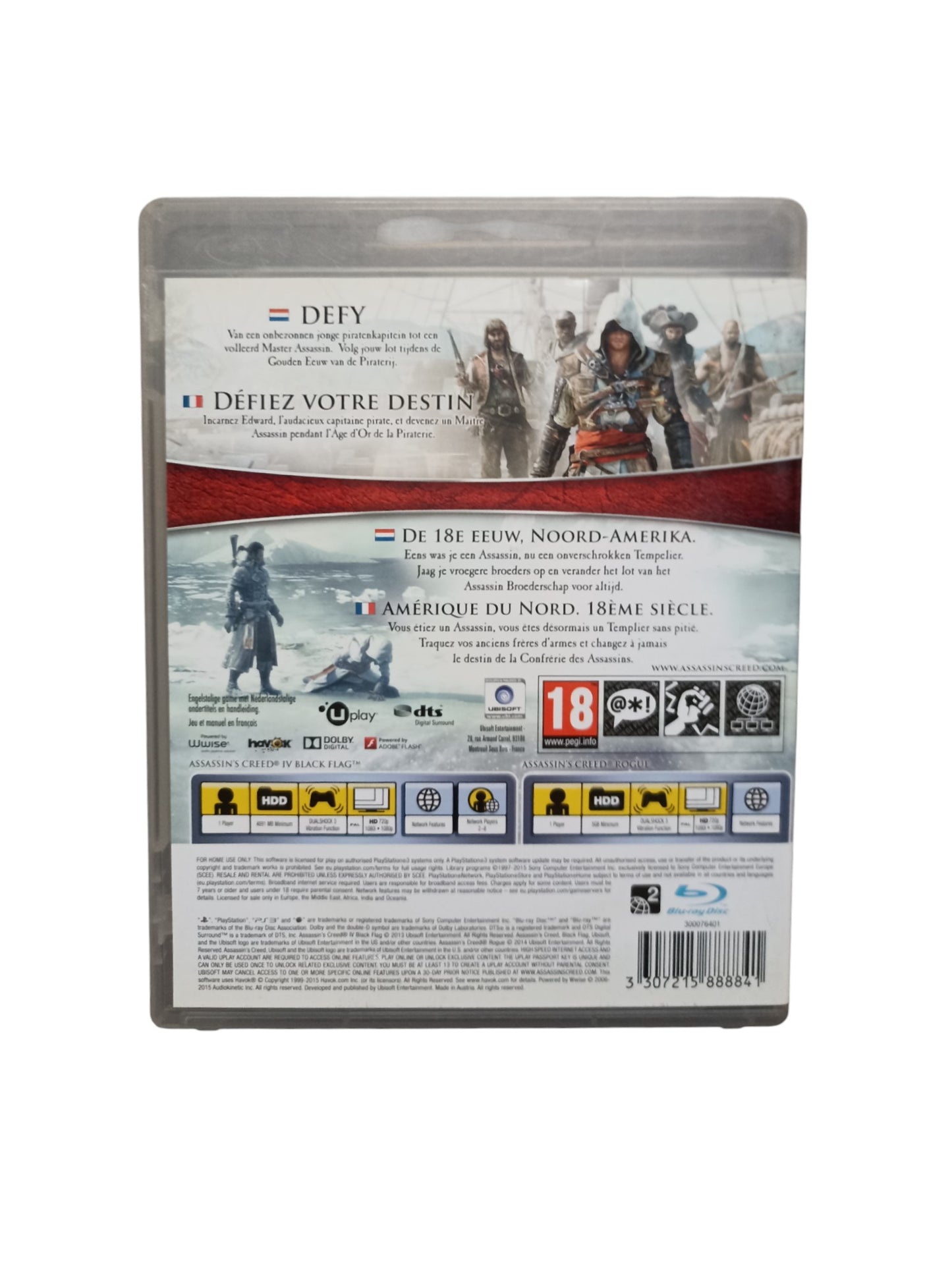 Assassin's Creed Blake Flag & Rogue Playstation 3 (PS3)