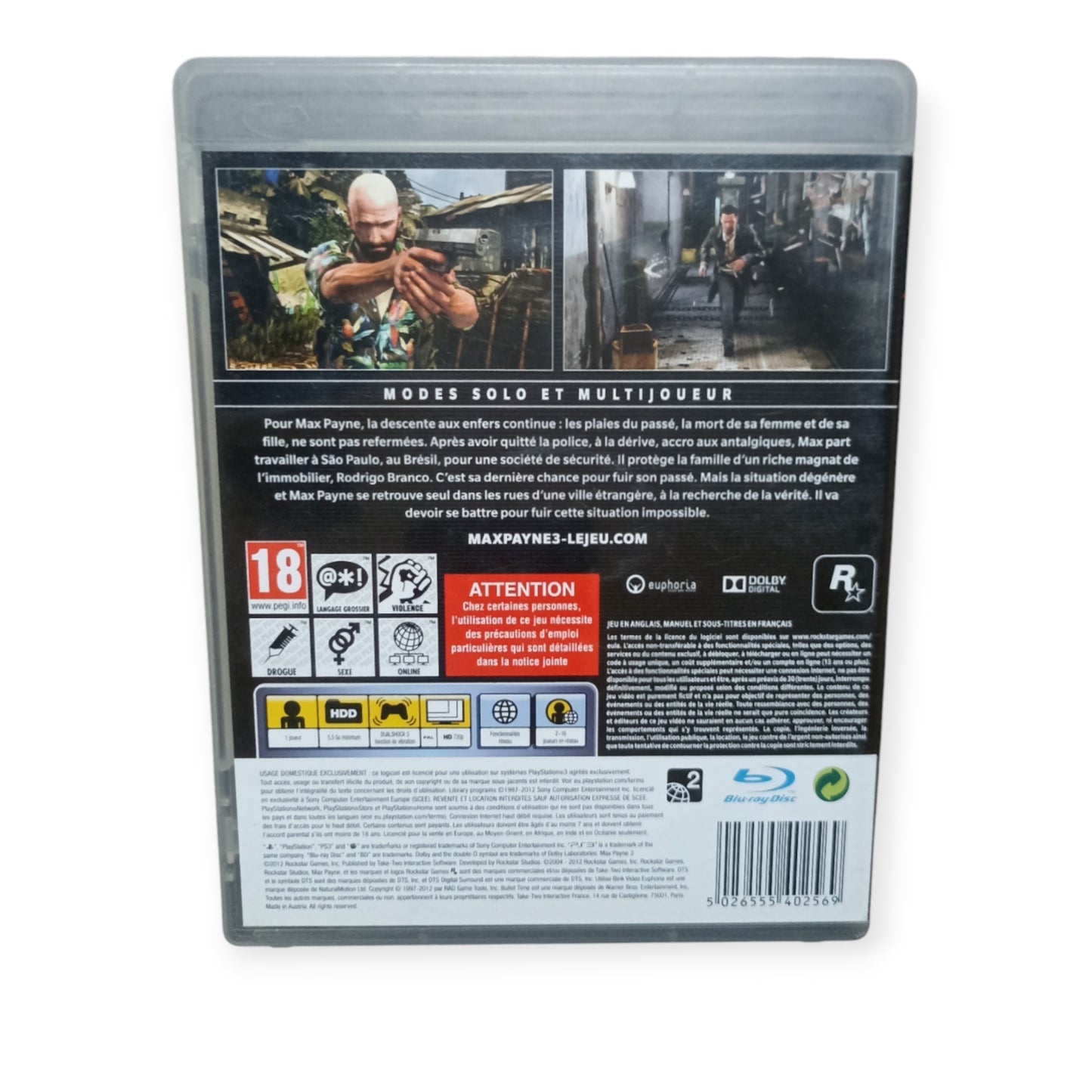 Max Payne 3 Playstation 3 (PS3)