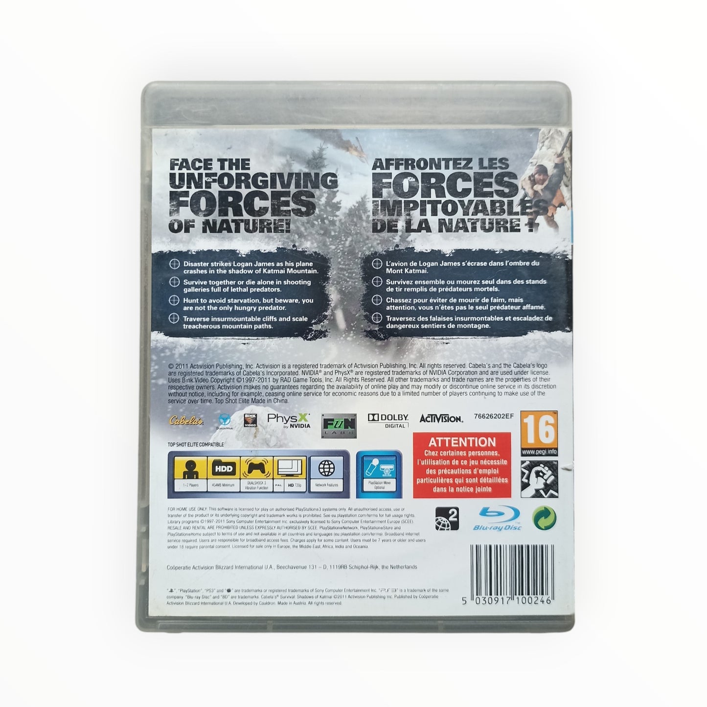 survival shadow of katmai PlayStation 3 (PS3)