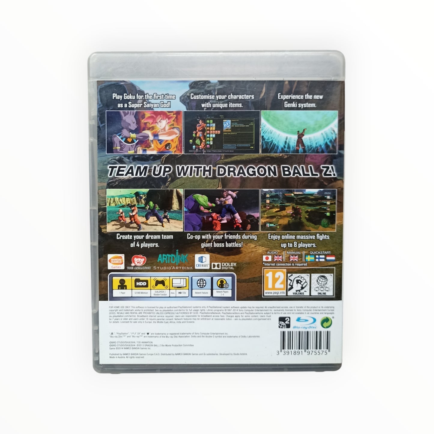 dragon ball Z battle of Z playstation 3 (PS3) Version UK