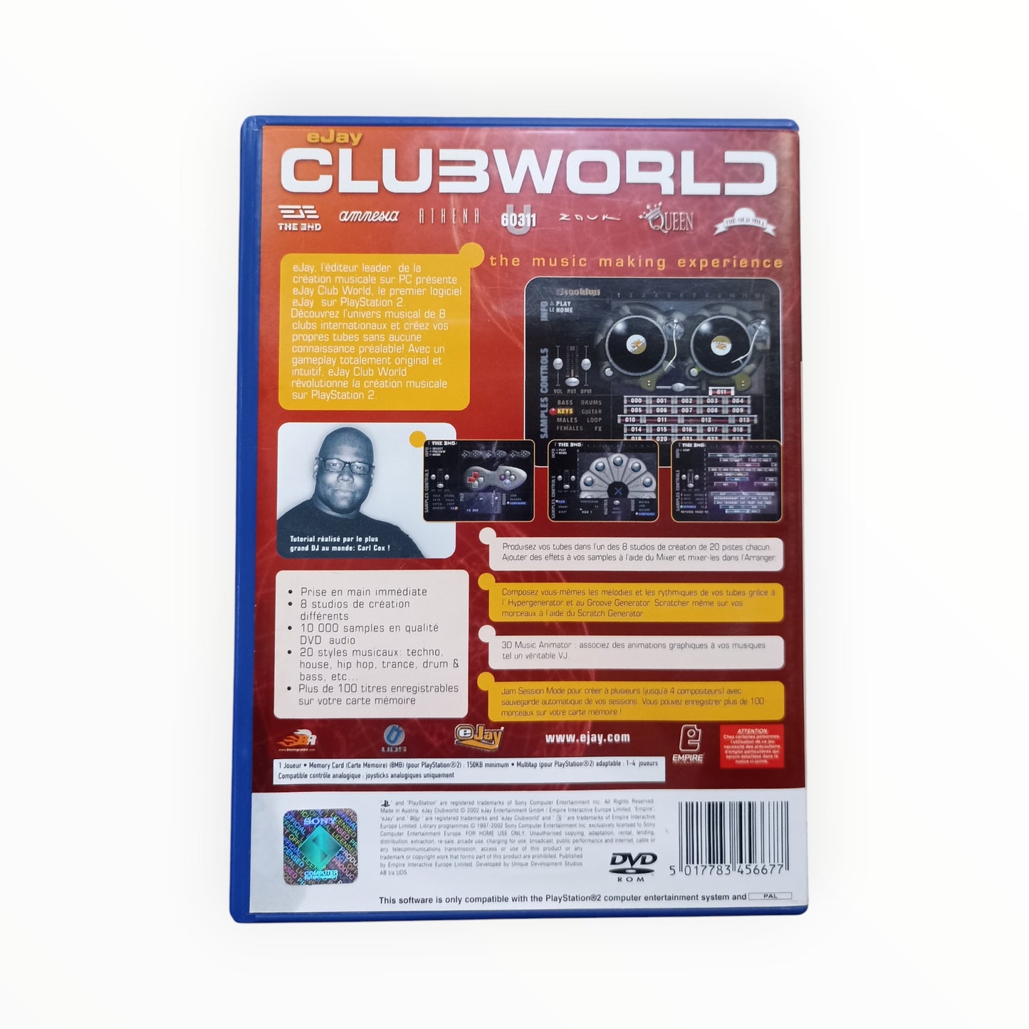 Ejay Clubworld playstation 2 (PS2)