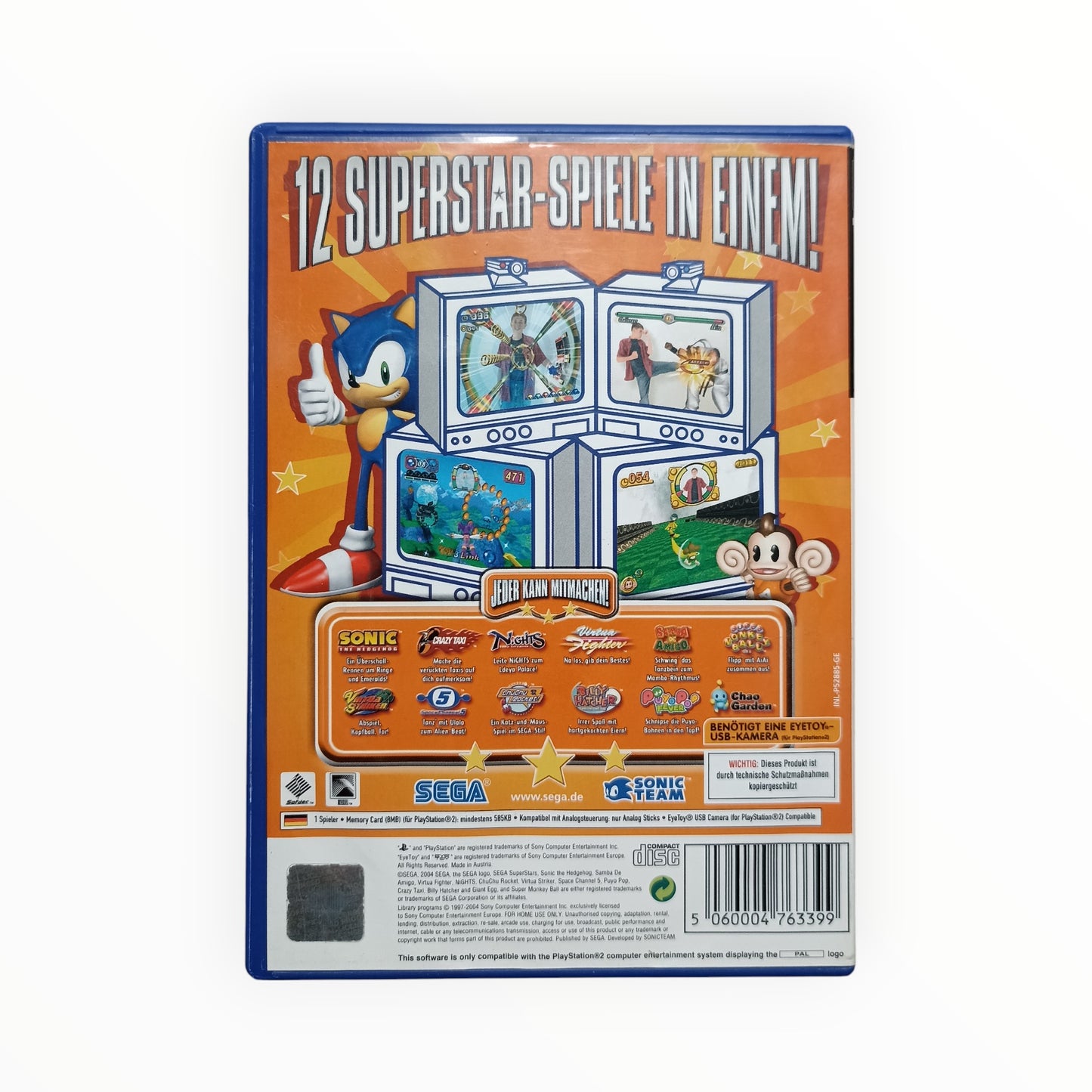 Sega Superstars PS2 PAL FR Fonctionnel | Masaru