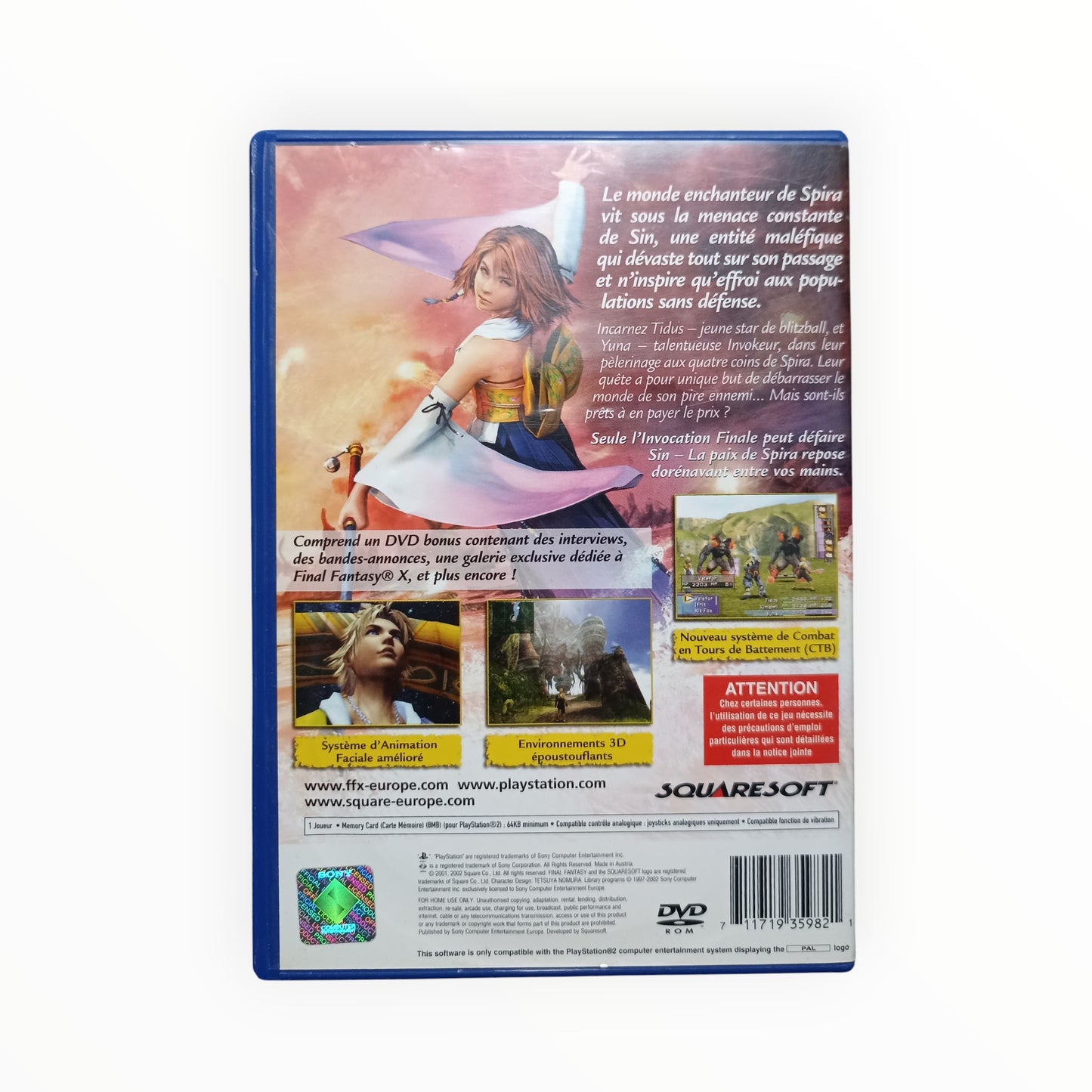 Final Fantasy X PS2 PAL FR Fonctionnel | Masaru