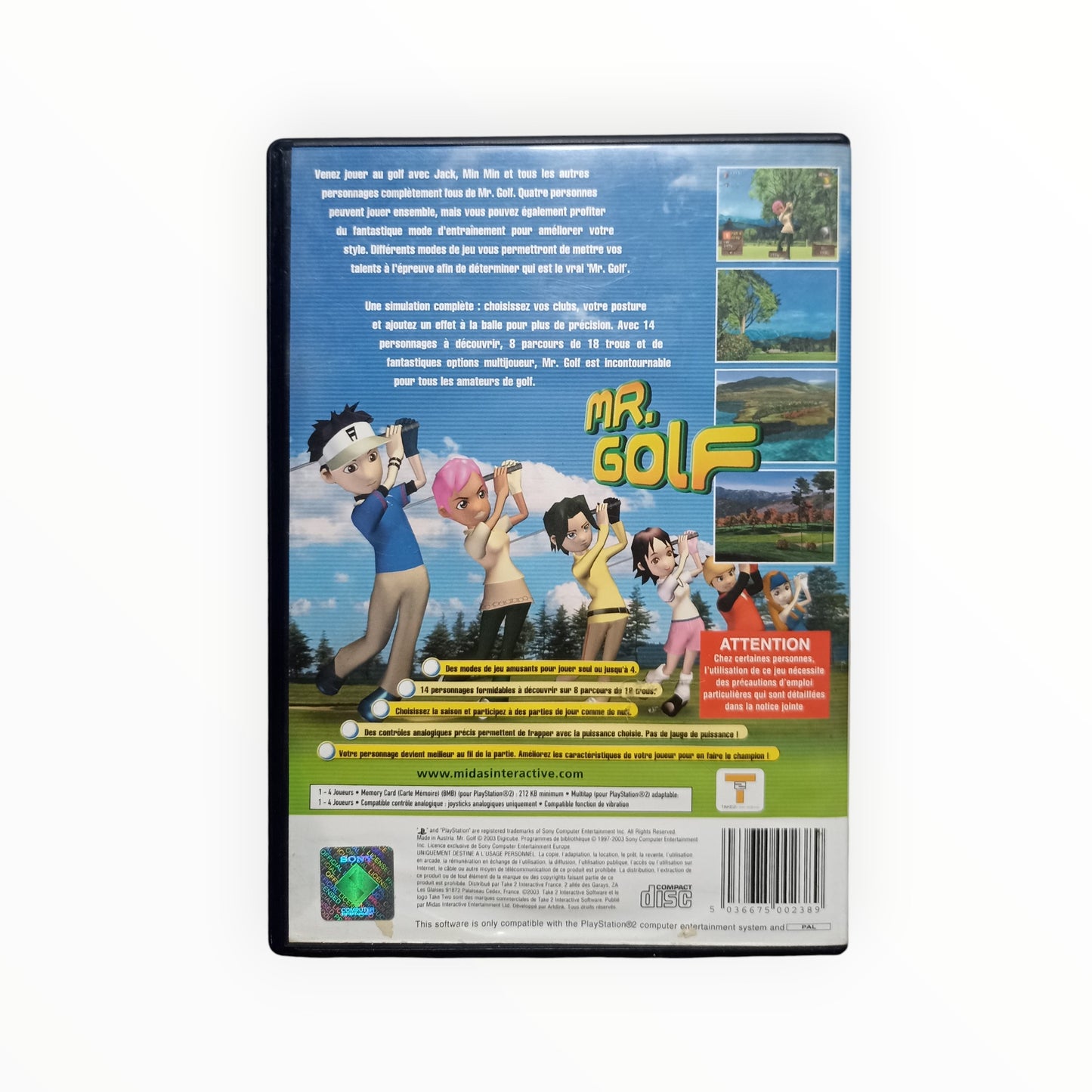 Mr. Golf playstation 2 (PS2)