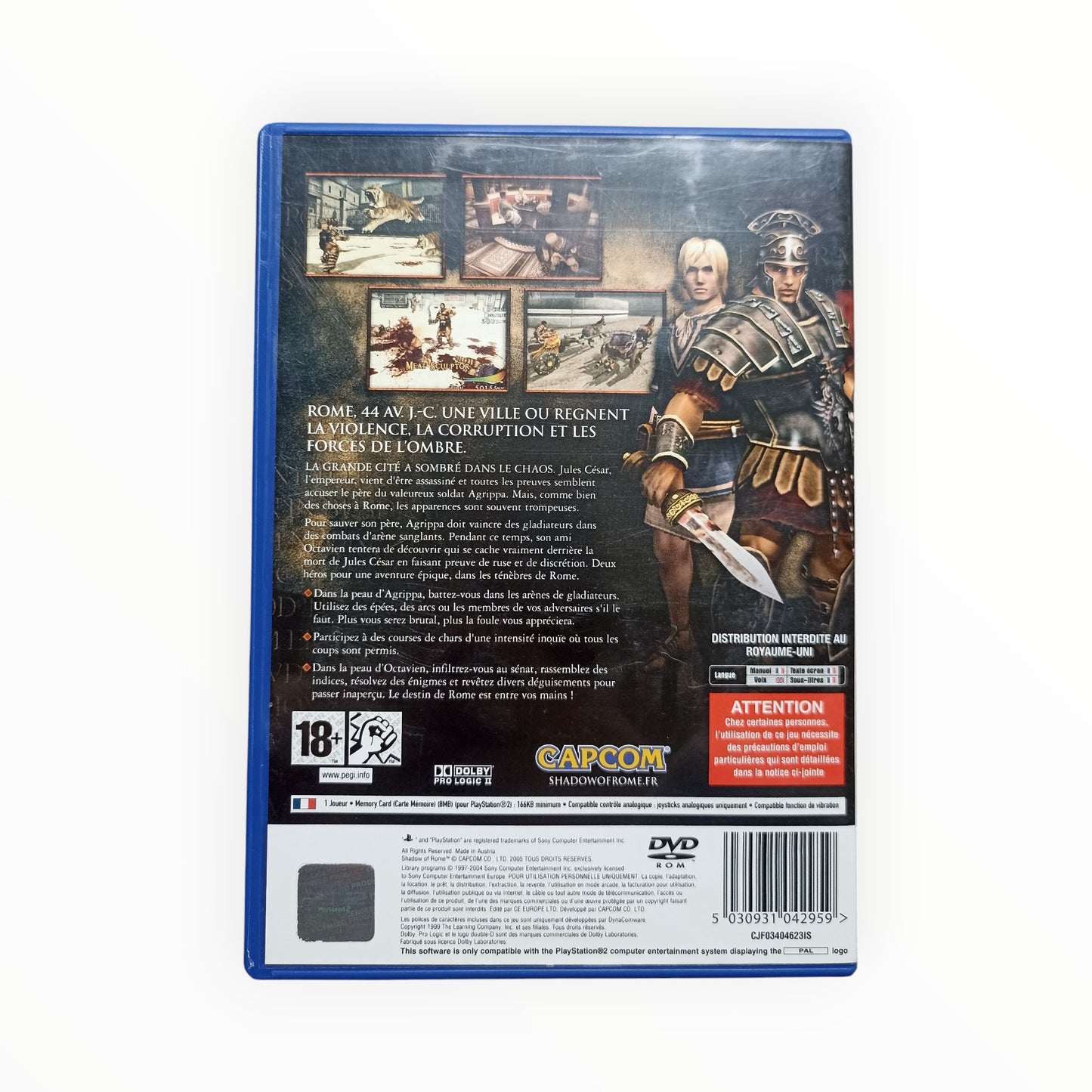 Shadow Of Rome Playstation 2 (PS2)