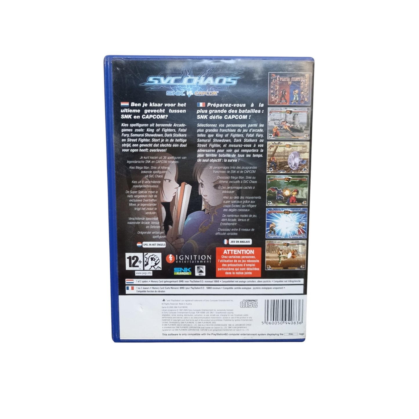 SNK vs Capcom chaos Playstation 2 (PS2)