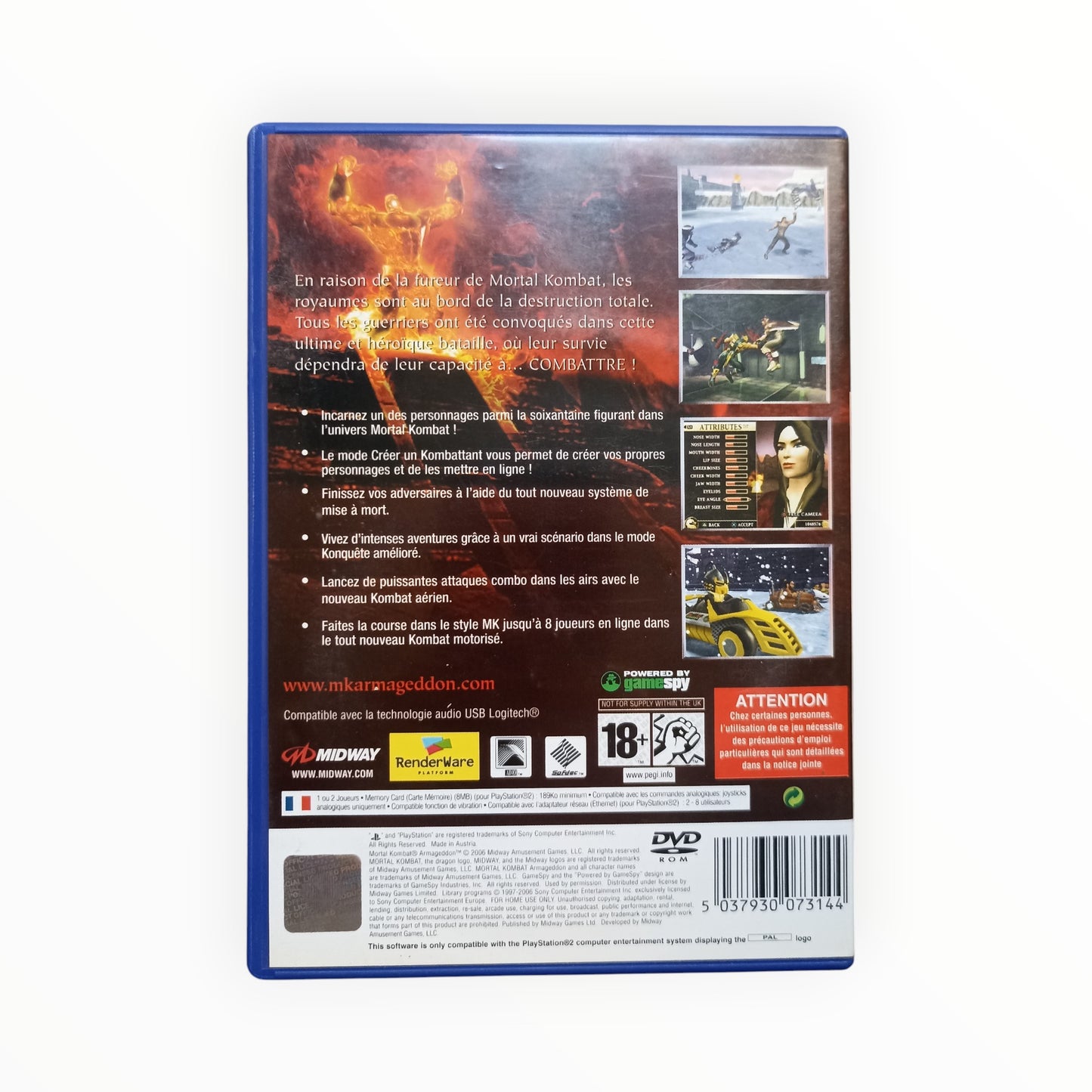 mortal kombat armageddon Playstation 2 (PS2)