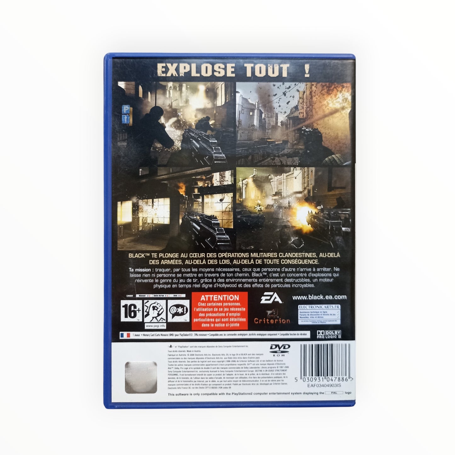 black Playstation 2 (PS2)