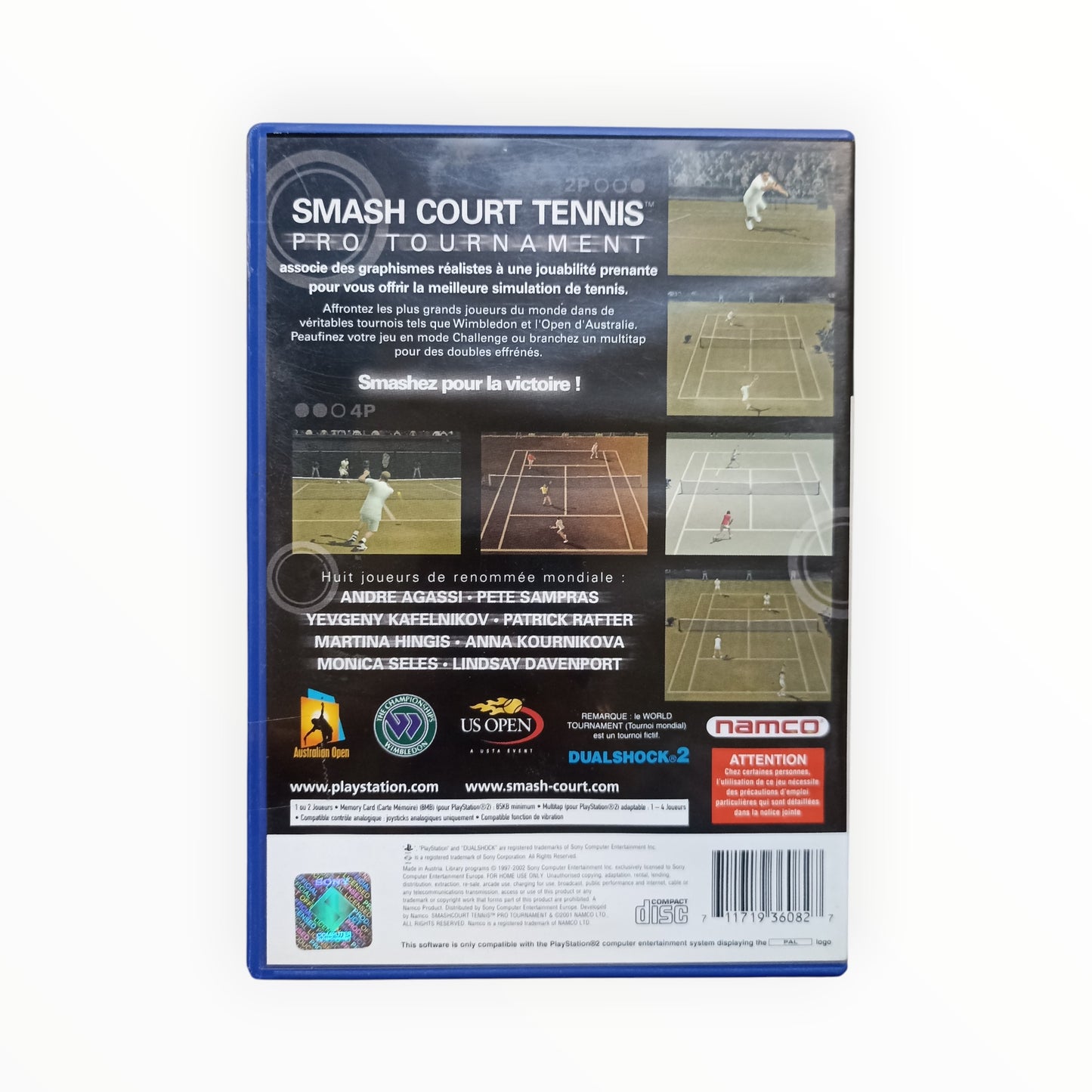 smash court tennis pro tournament Playstation 2 (PS2)