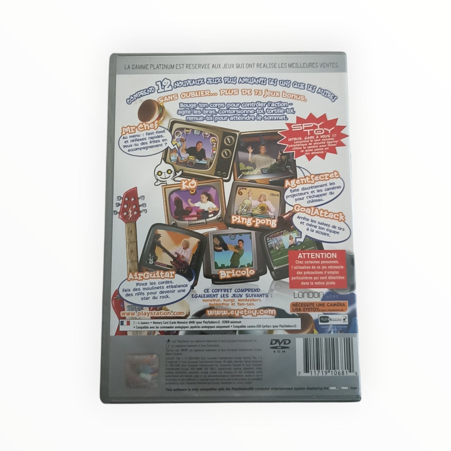 Eye Toy Play 2 playstation 2 (PS2) Version Platnium