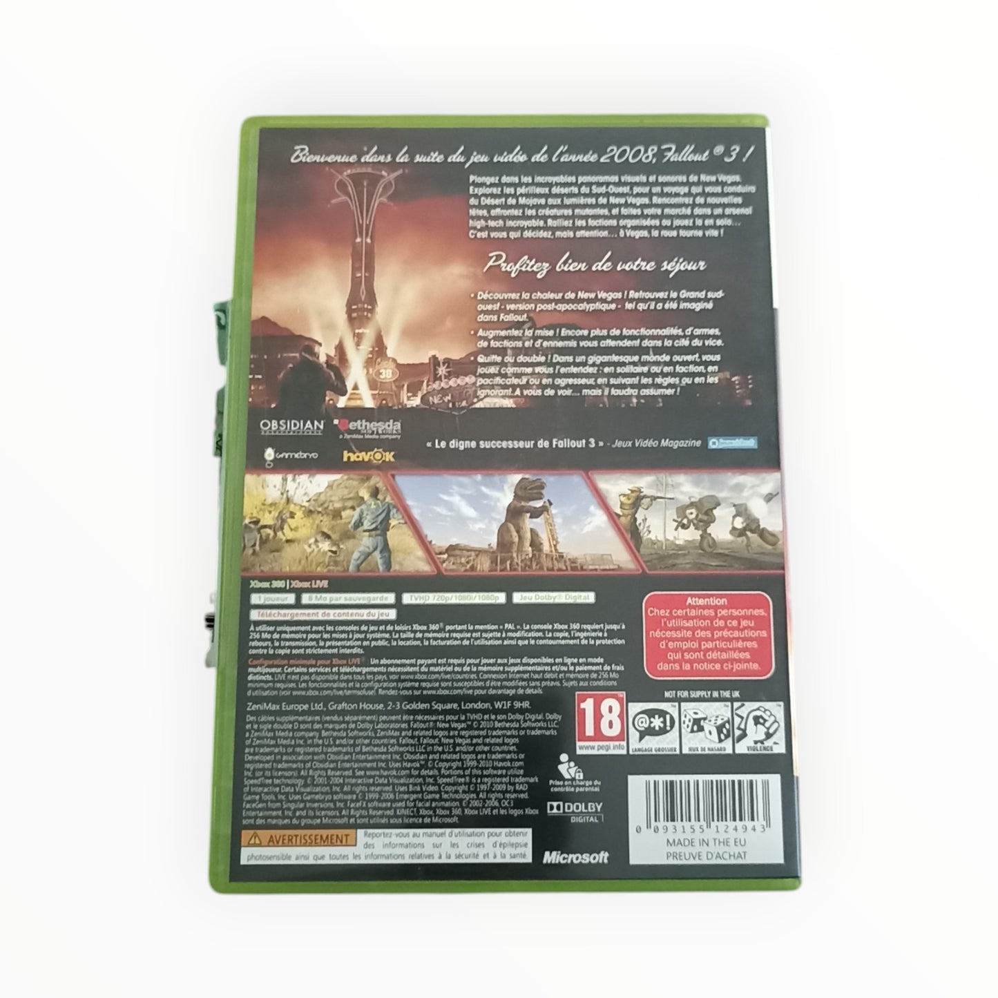 Fallout New Vegas Xbox 360