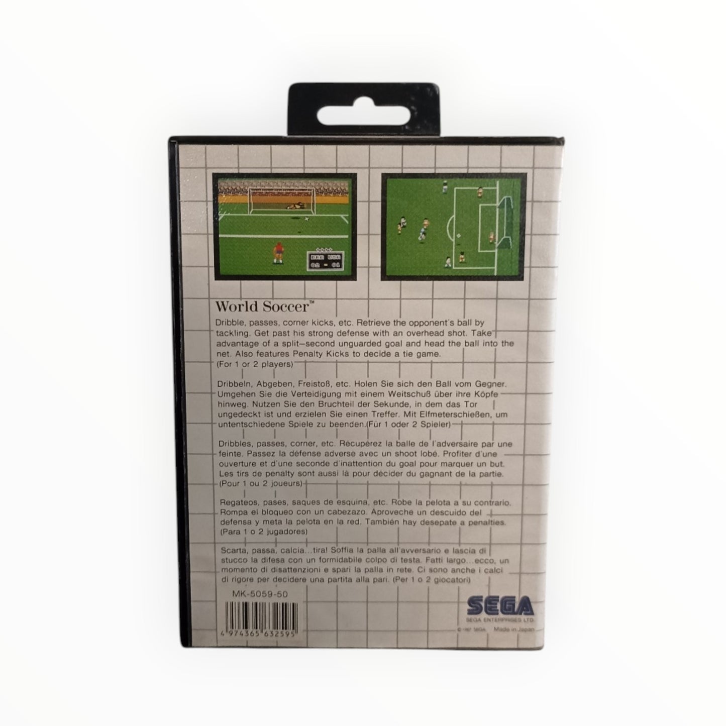 World Soccer The Mega Cartridge Mega Drive Complet