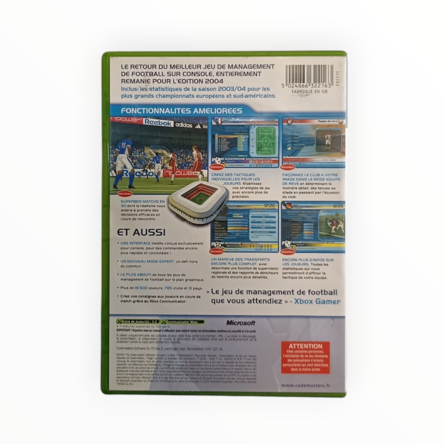 Roger Lemerre La Sélection des Champions 2004 Xbox