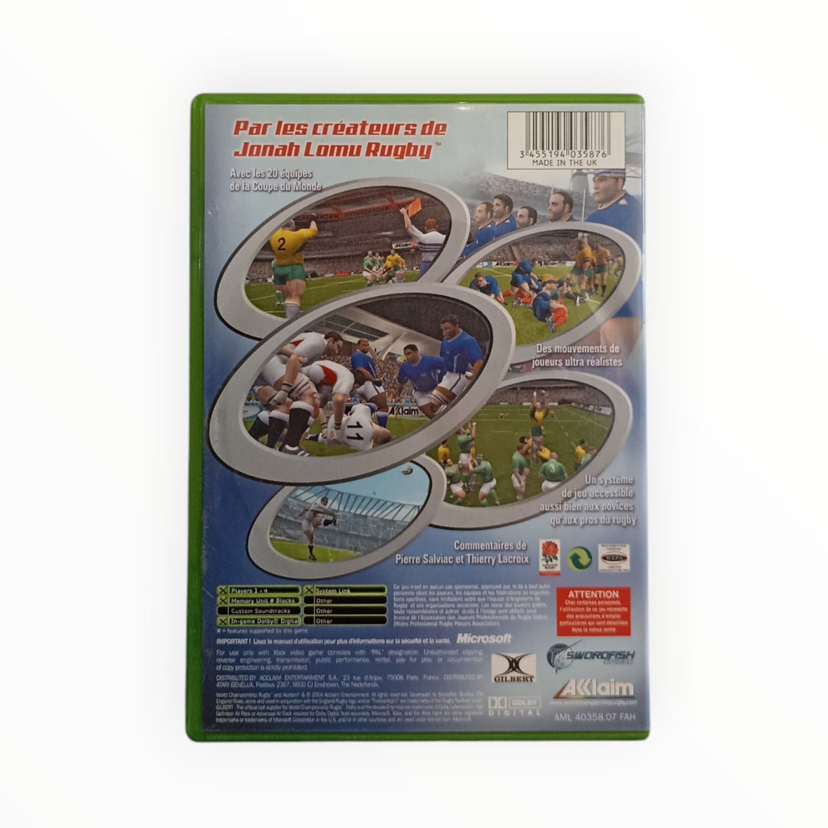 World Championship Rugby Xbox