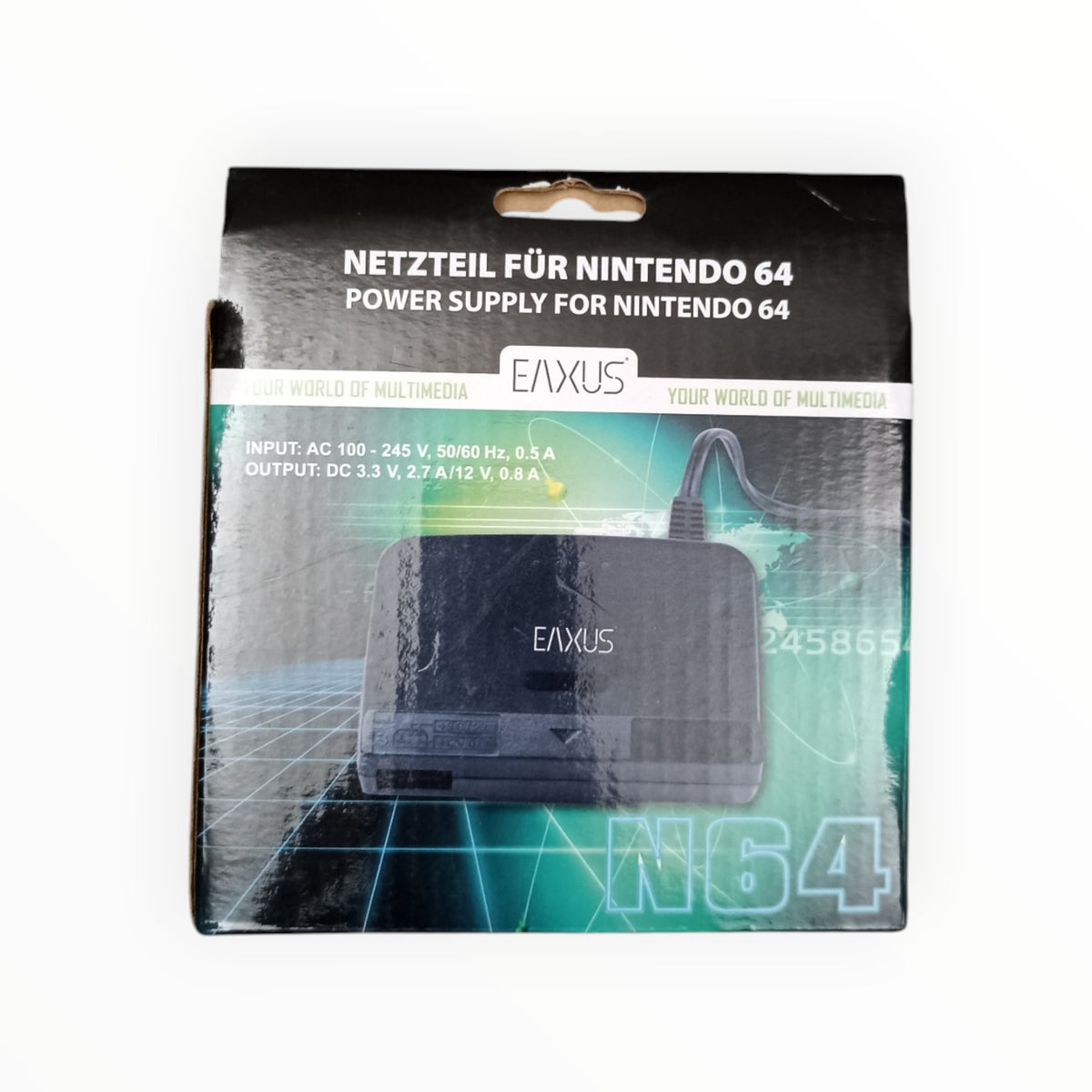 Câble alimentation Nintendo 64 non officiel