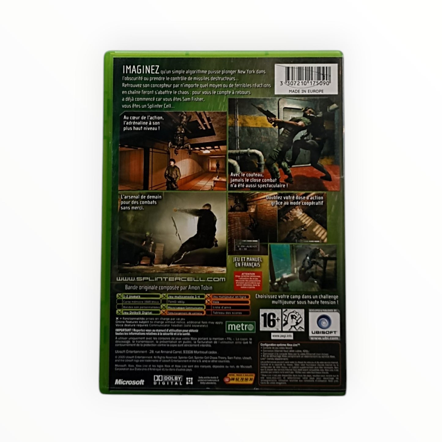 Tom Clancy's Splinter Cell Chaos Theory Xbox sans notice