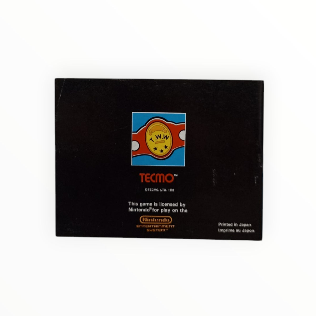 Tecmo World Wrestling Notice NES