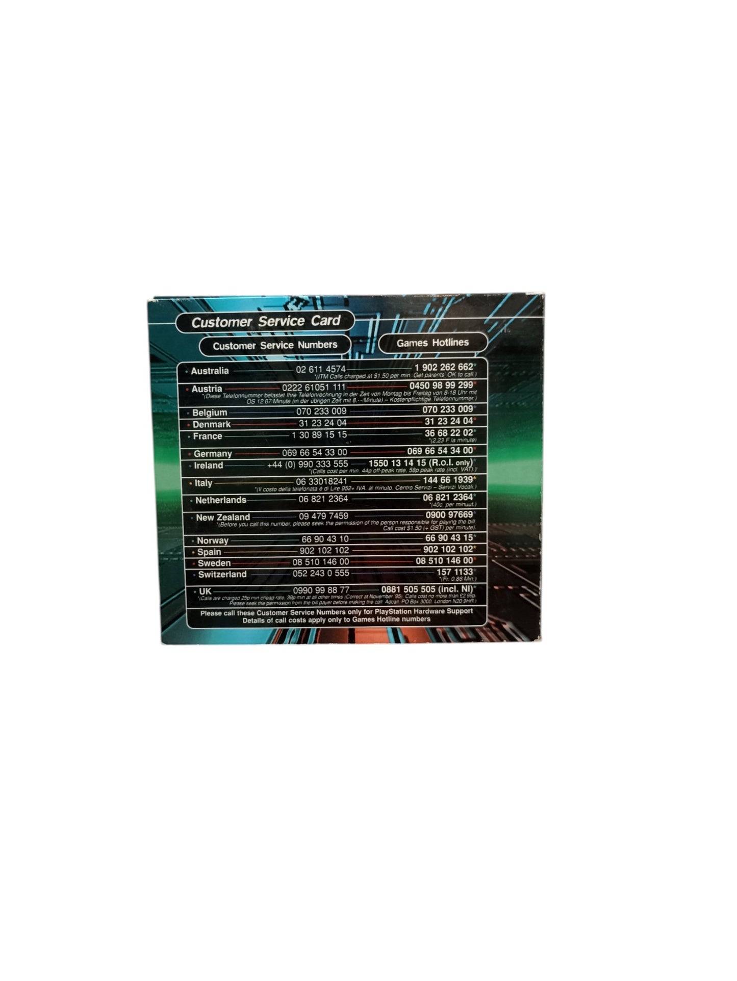 Demo One PlayStation 1 (PS1)