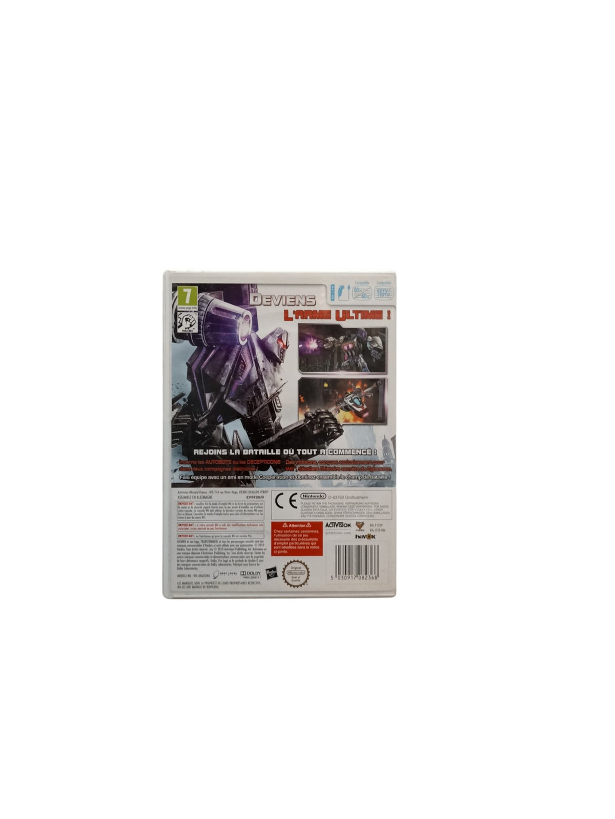 Transformers: Aventures sur Cybertron Nintendo Wii (Wii) complet