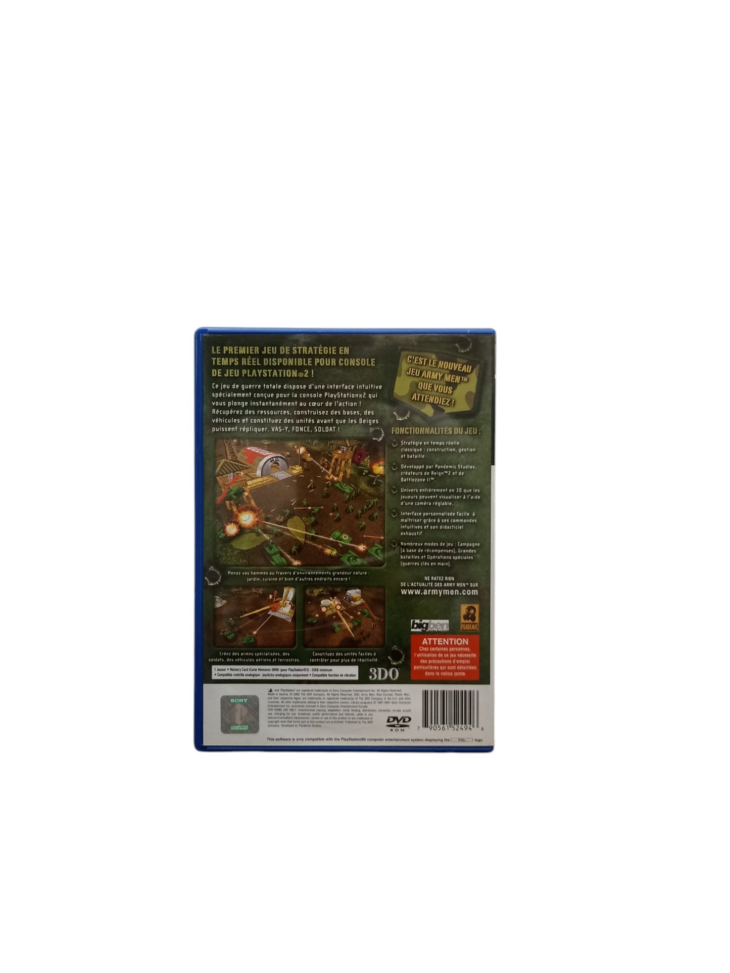 Army Men Real Time Strategy Playstation 2 (PS2)