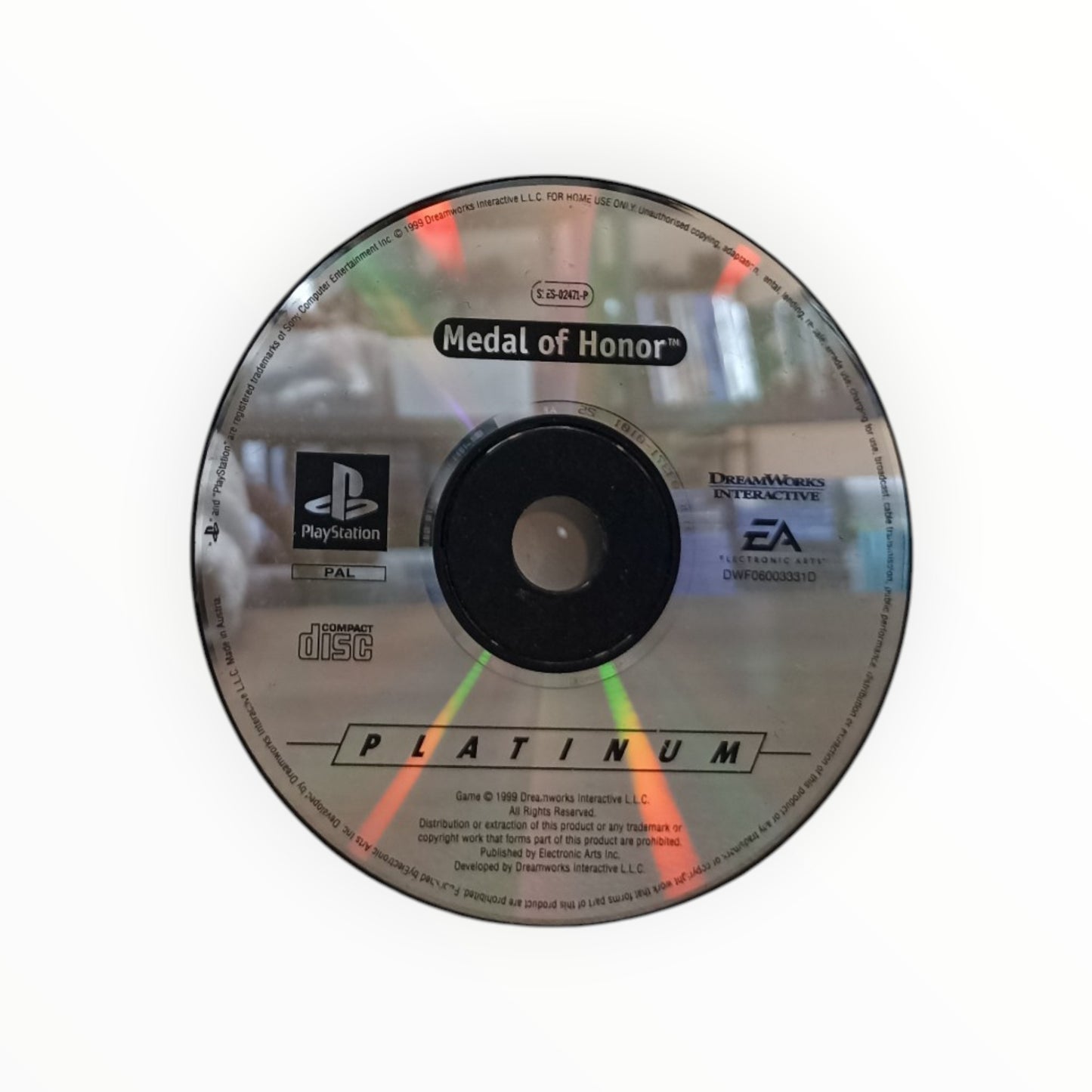 CD seuls Medal of Honor (Platinum) PlayStation 1 PS1 Version français