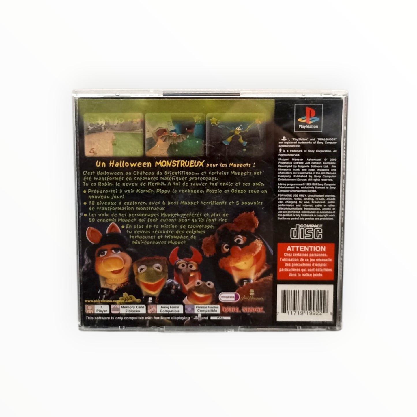 Muppet Monster Adventure Playstation 1 PS1