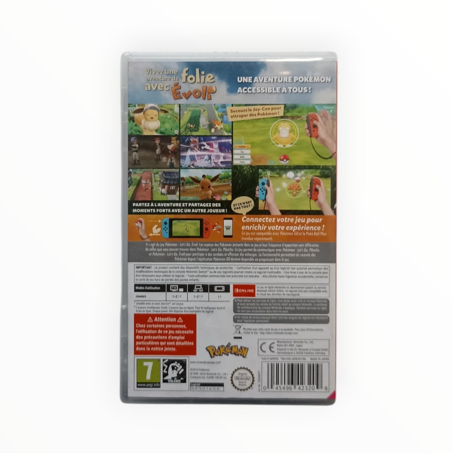 Boite Seule : Pokémon Let’s Go Évoli Nintendo Switch Version Française