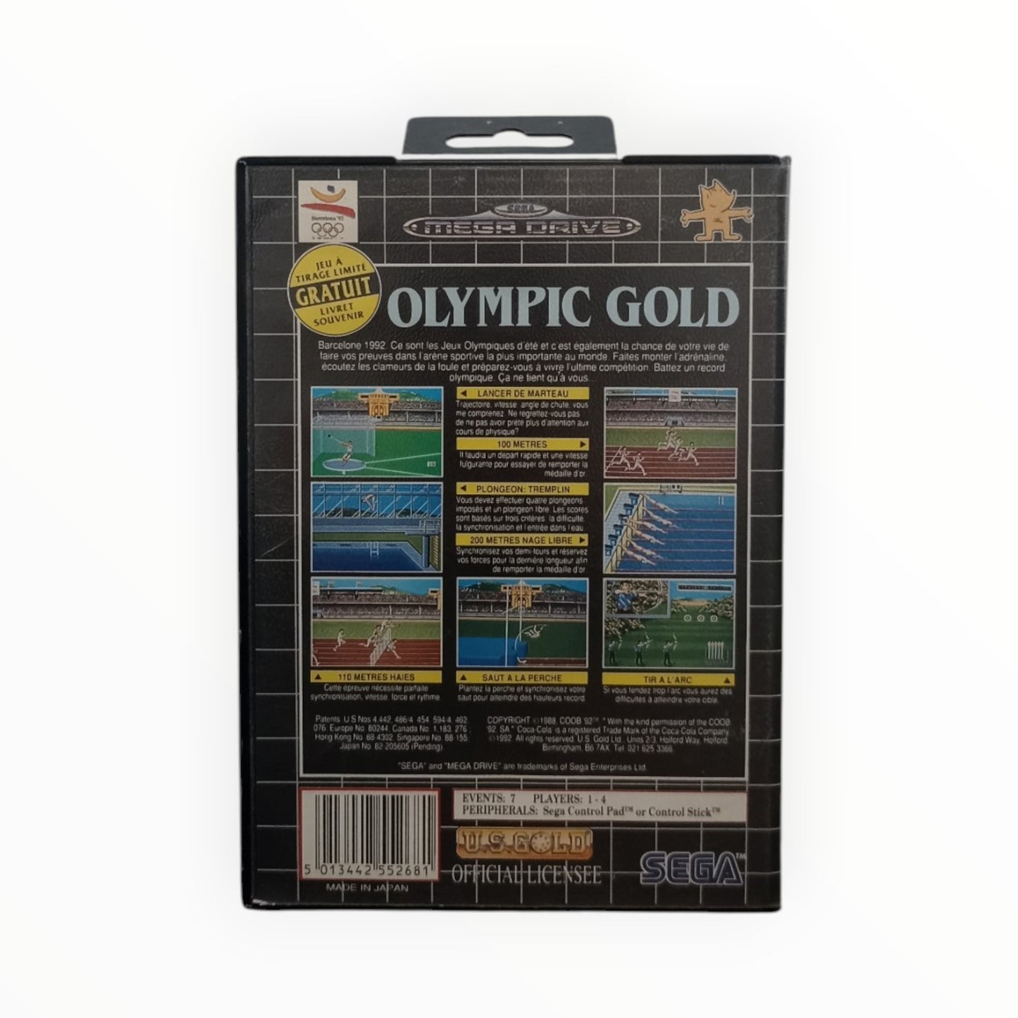 Olympic Gold Barcelona 92 Mega Drive FRA