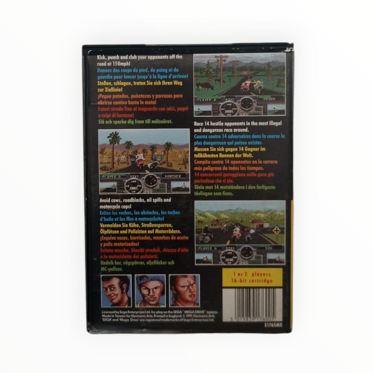 Road Rash Mega Drive FRA